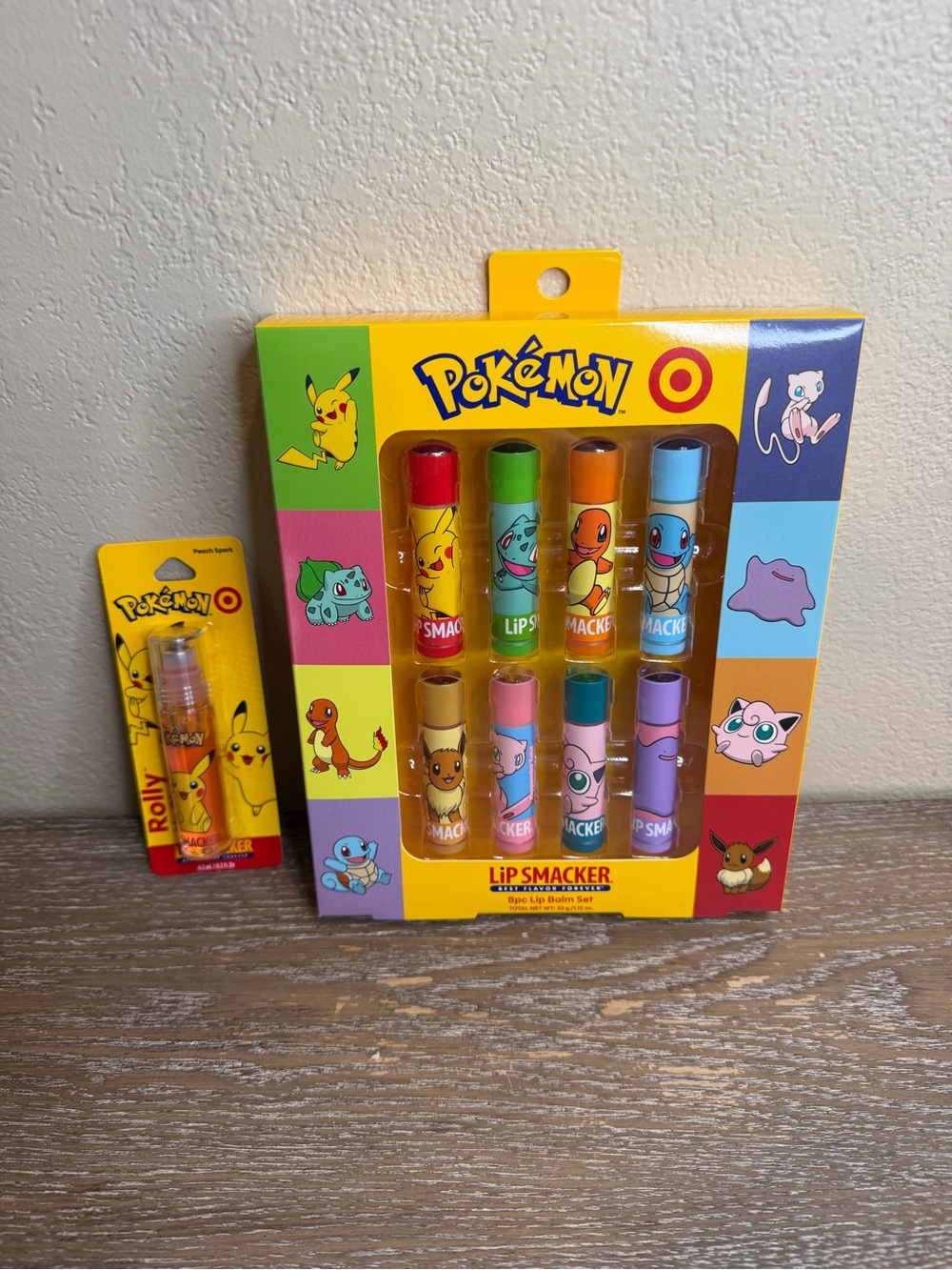 Pokemon x Target Lip Smaker Lip Balm and Rolly Lip Gloss Bundle Store Exclusive
